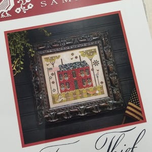 Flag Thief by Plum Street Samplers...cross stitch chart, 4th of July cross stitch, Americana cross stitch