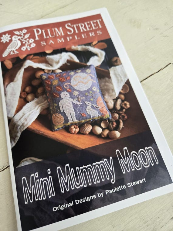 Mini Mummy Moon by Plum Street Samplers...cross stitch chart