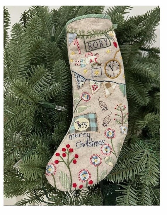 Twas the Night Before Christmas...Stocking No. 2...designer Susan Smith...Christmas