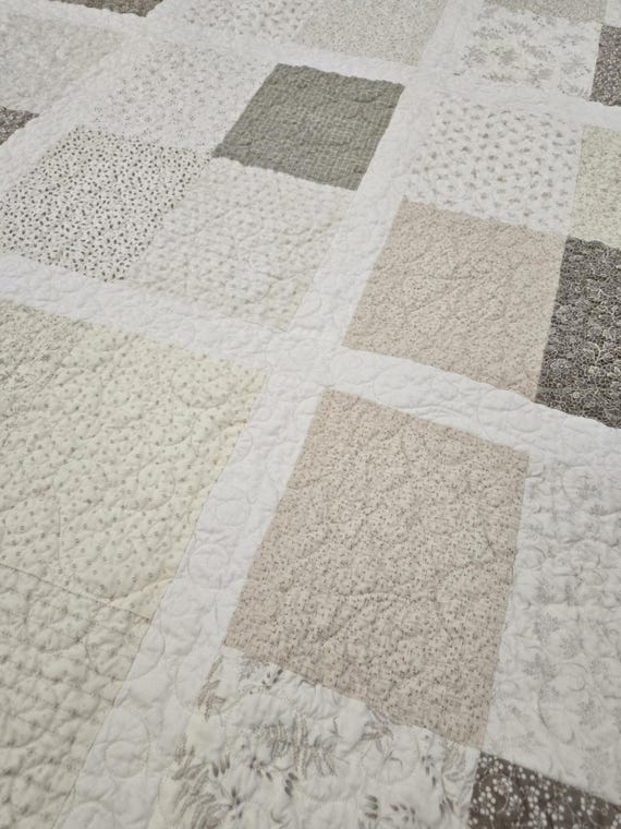 LOW VOLUME Beachy quilt KIT...by Mickey Zimmer...Sweetwater Cotton Shoppe...beige, white, cream, neutral kit