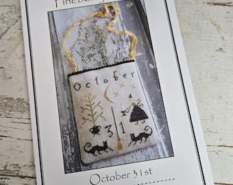 October 31st...Pineberry Lane...cross stitch chart...Halloween