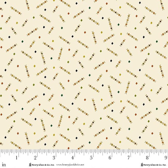 Buttercream & Brickle Bits...1940-40 Cream...Kim Diehl...Henry Glass Fabrics