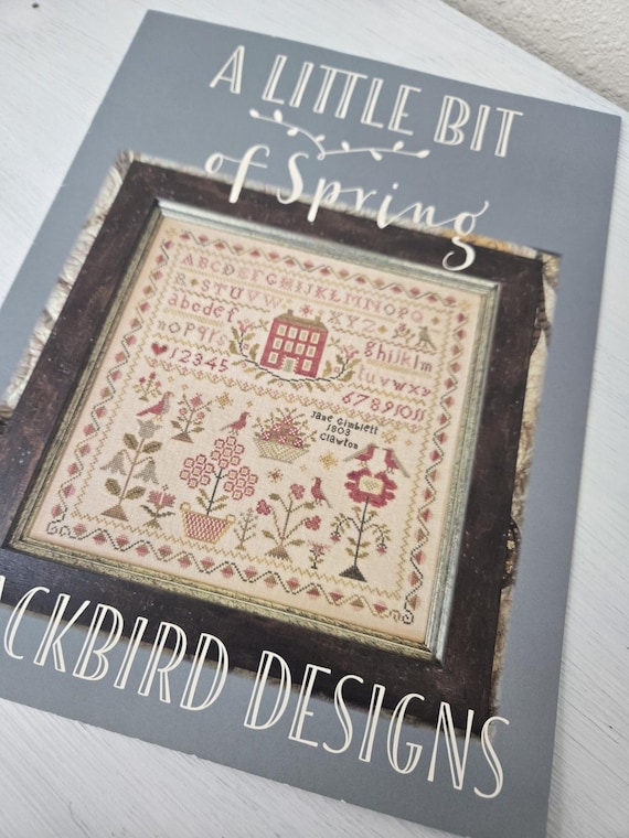 A Little Bit of Spring...Blackbird Designs...cross-stitch chart
