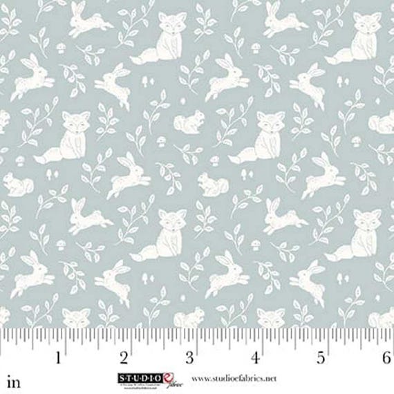 Beautiful Bowquets...8888-60 Green Woodland Critters...Maureen Fiorellini...Studio e Fabrics