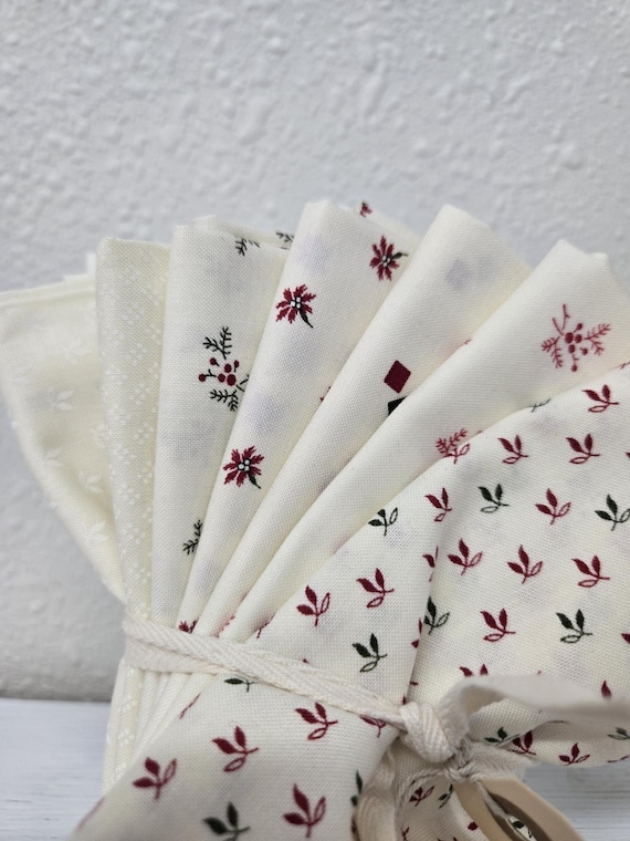 Joyful Gatherings II...FQ Low Volume (#1) bundle...Primitive Gatherings...Moda Fabrics...7 prints