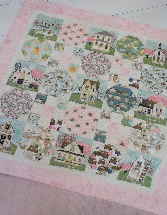 Wildflower Hill quilt kit...designed by Mickey Zimmer, featuring Touch of Spring by Beth Albert for 3 Wishes fabric