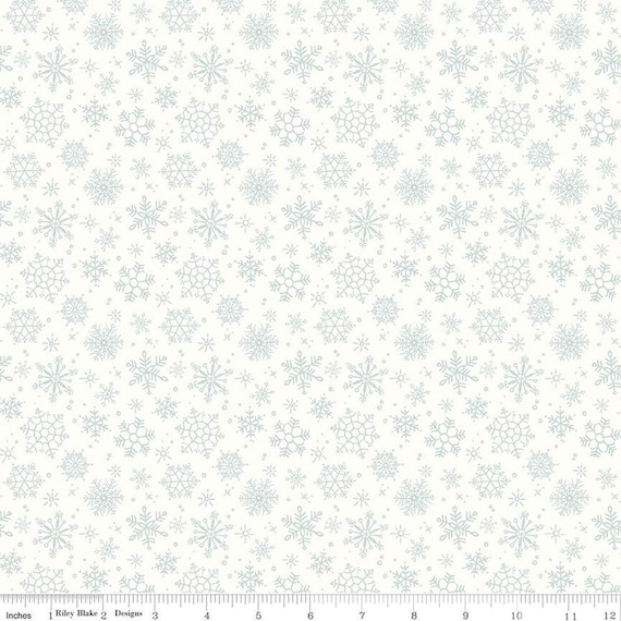 Magical Winterland...Snowflake Snow C14944-SNOW...Lisa Audit...Riley Blake Designs