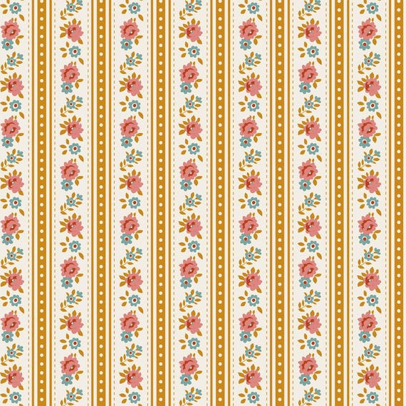 Village Life...Agnes...Ochre...Tilda fabrics...Tone Finnanger