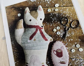 Blizzard, Animal Crackers Series by Stacy Nash Primitives...cross stitch chart