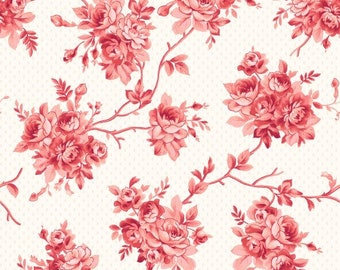 American Beauty, Climbing Rose Red MAS10252-R by Robyn Pandolph Saxty...designed for Maywood Studio