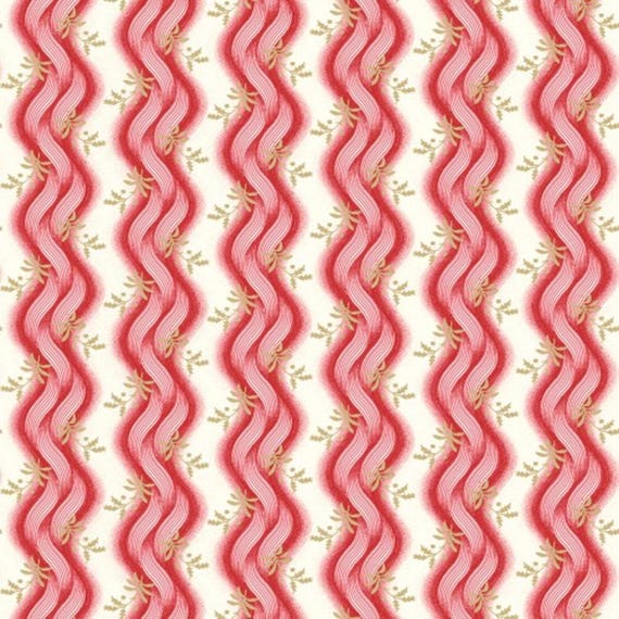American Beauty, Zig Zag Fern Red MAS10255-R by Robyn Pandolph Saxty...designed for Maywood Studio