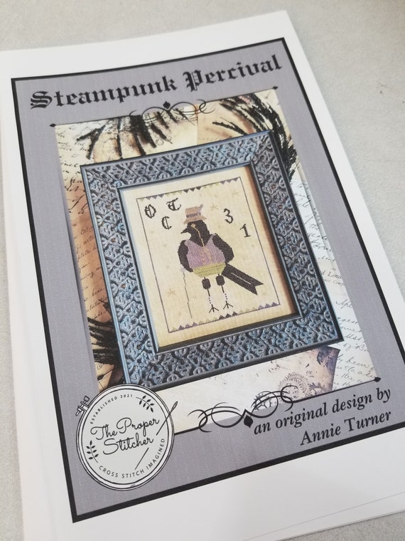 Steampunk Percival by Annie Turner of the Proper Stitcher...cross stitch pattern
