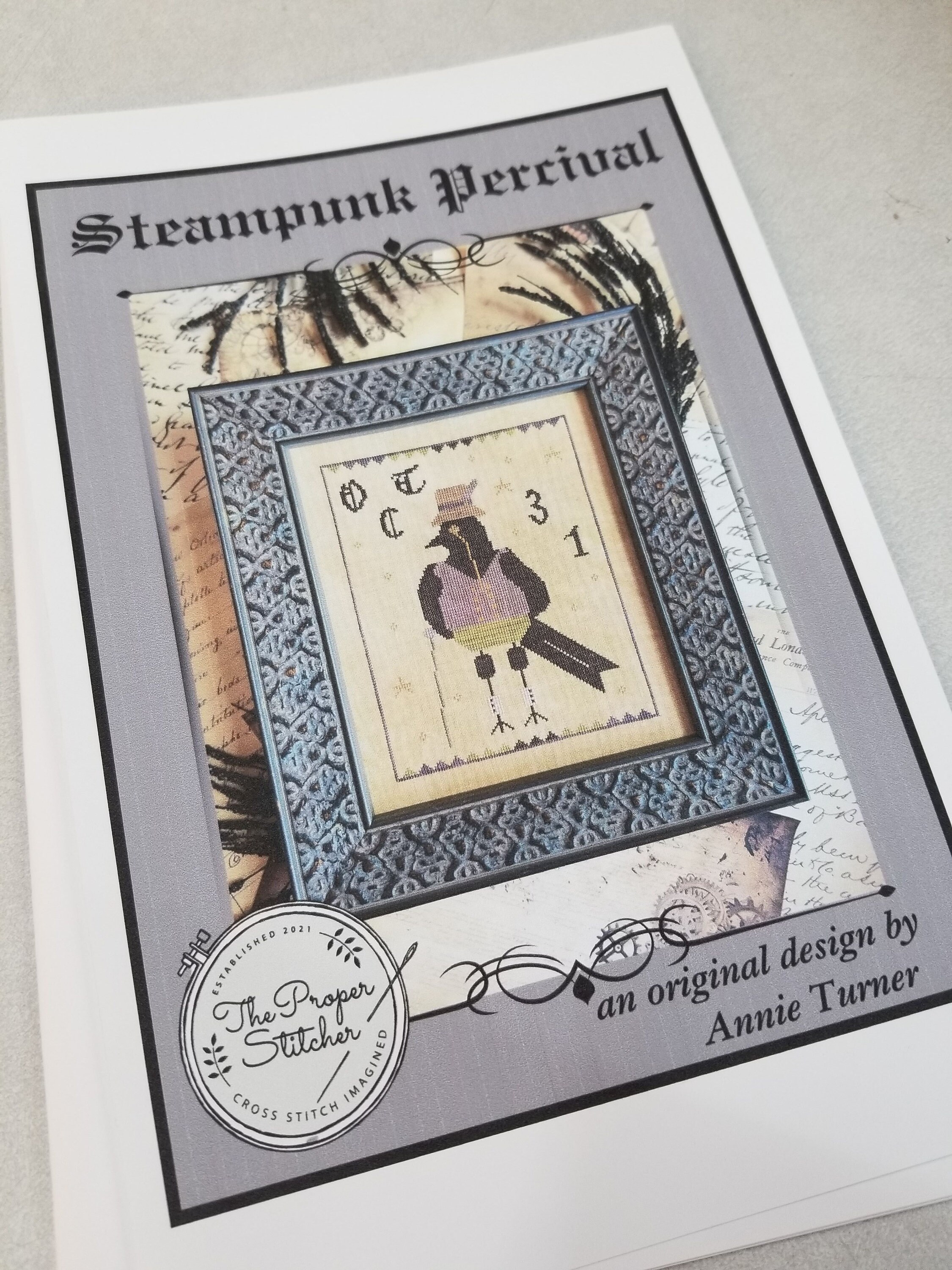 Steampunk Percival by Annie Turner of the Proper Stitchercross Stitch  Pattern 