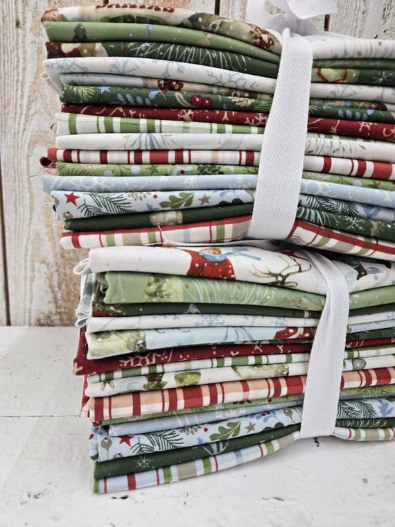 Santa's Tree Farm...HALF Yard bundle...Lisa Audit...Riley Blake Designs...15 prints