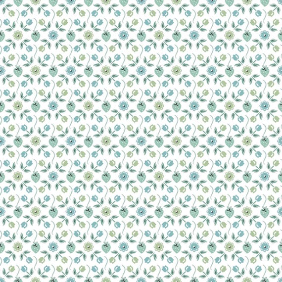 Granny's Sewing Room...Granny's Apron blue...GS25914...Sheri McCulley...Poppie Cotton