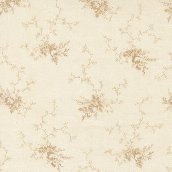 Breathtaking Blues...44402 21 Porcelain Ecru...3 Sisters...Moda Fabrics