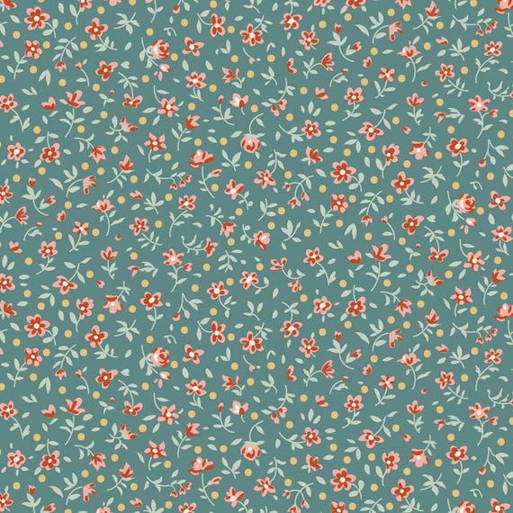 Village Life Blender...Mae...Teal...Tilda fabrics...Tone Finnanger