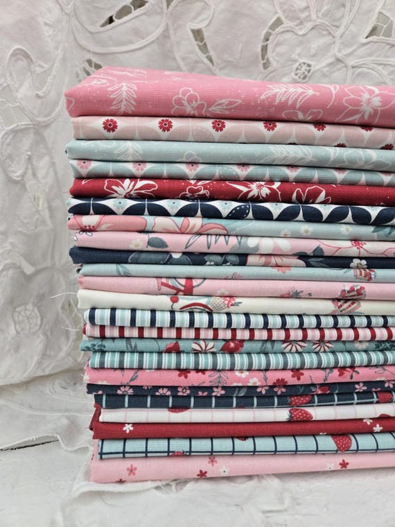 Berry Market...HALF YARD Bundle...Beverly McCullough...Riley Blake Designs...24 prints