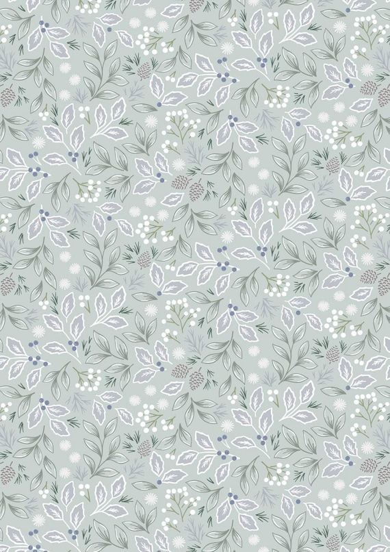 Winter's Garden...CC73.1...Quiet Beauty...pale aqua pearlescent...Cassandra Connolly...Lewis & Irene