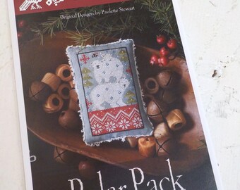 Polar Pack by Plum Street Samplers...cross stitch pattern, polar bear cross stitch