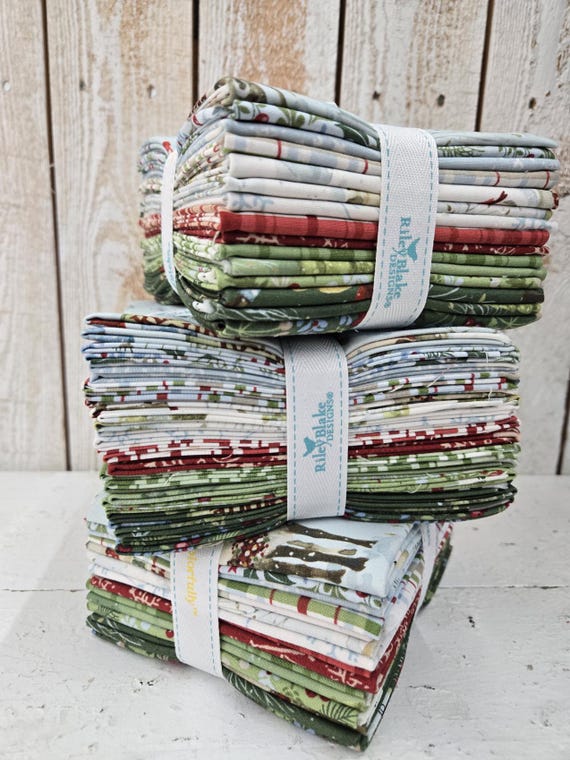 Santa's Tree Farm...FQ bundle...Lisa Audit...Riley Blake Designs...15 prints