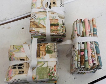 Touch of Spring fat quarter bundle by Beth Albert for 3 Wishes fabric...8 fat quarters