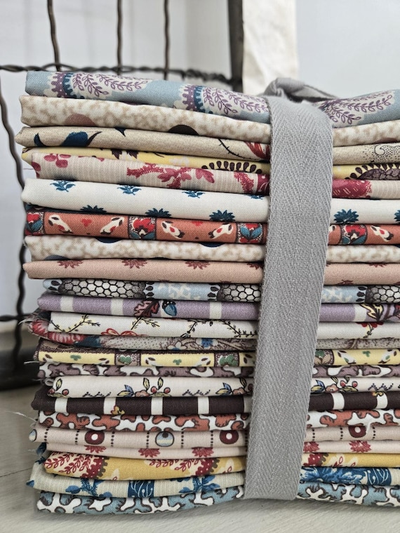 Inglenook...HALF Yard Bundle...Margaret Mew of Quilt Station...Devonstone Collection...23 prints