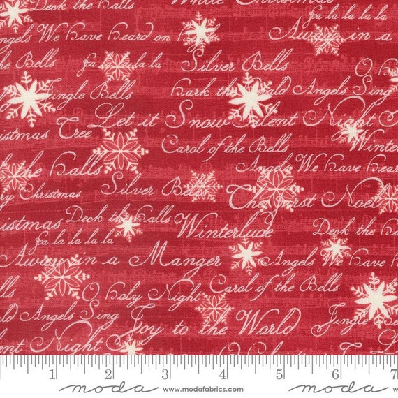 A Christmas Carol...Crimson 44354 13...3 Sisters...Moda Fabrics