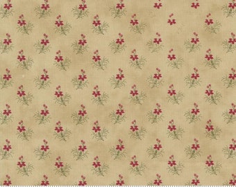 Poinsettia Plaza Parchment 44297 21 by 3 Sisters for Moda Fabrics