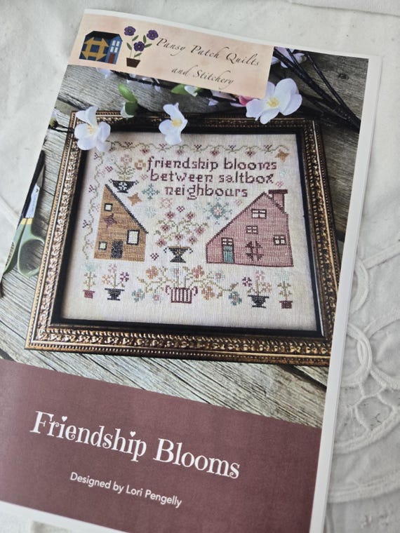 Friendship Blooms...Pansy Patch Quilts and Stitching...Lori Pengelly...cross stitch chart