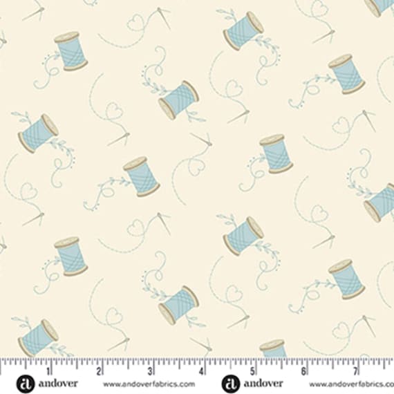 Sewing Bird...A-1605-L Cotton...Edyta Sitar...Laundry Basket Quilts...Andover
