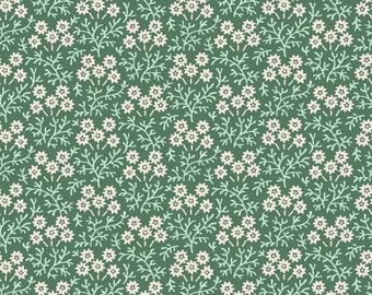 Birdsong Trailing Flowervine Dark Green 10654M-G by Jera Brandvig of Quilting in the Rain for Maywood Studios