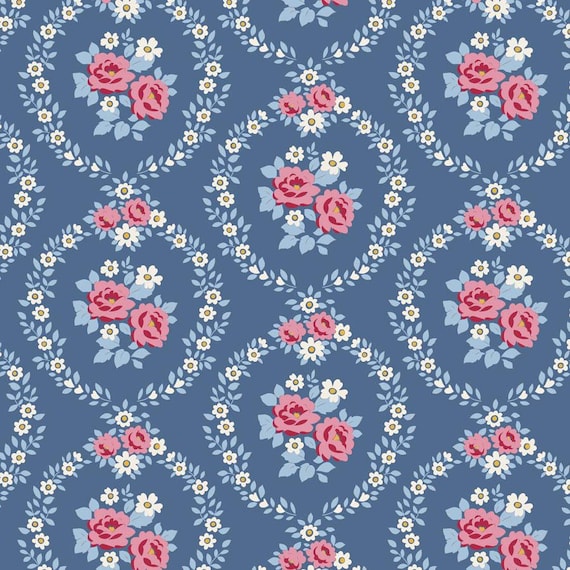 Village Life...Mable...Blue...Tilda fabrics...Tone Finnanger