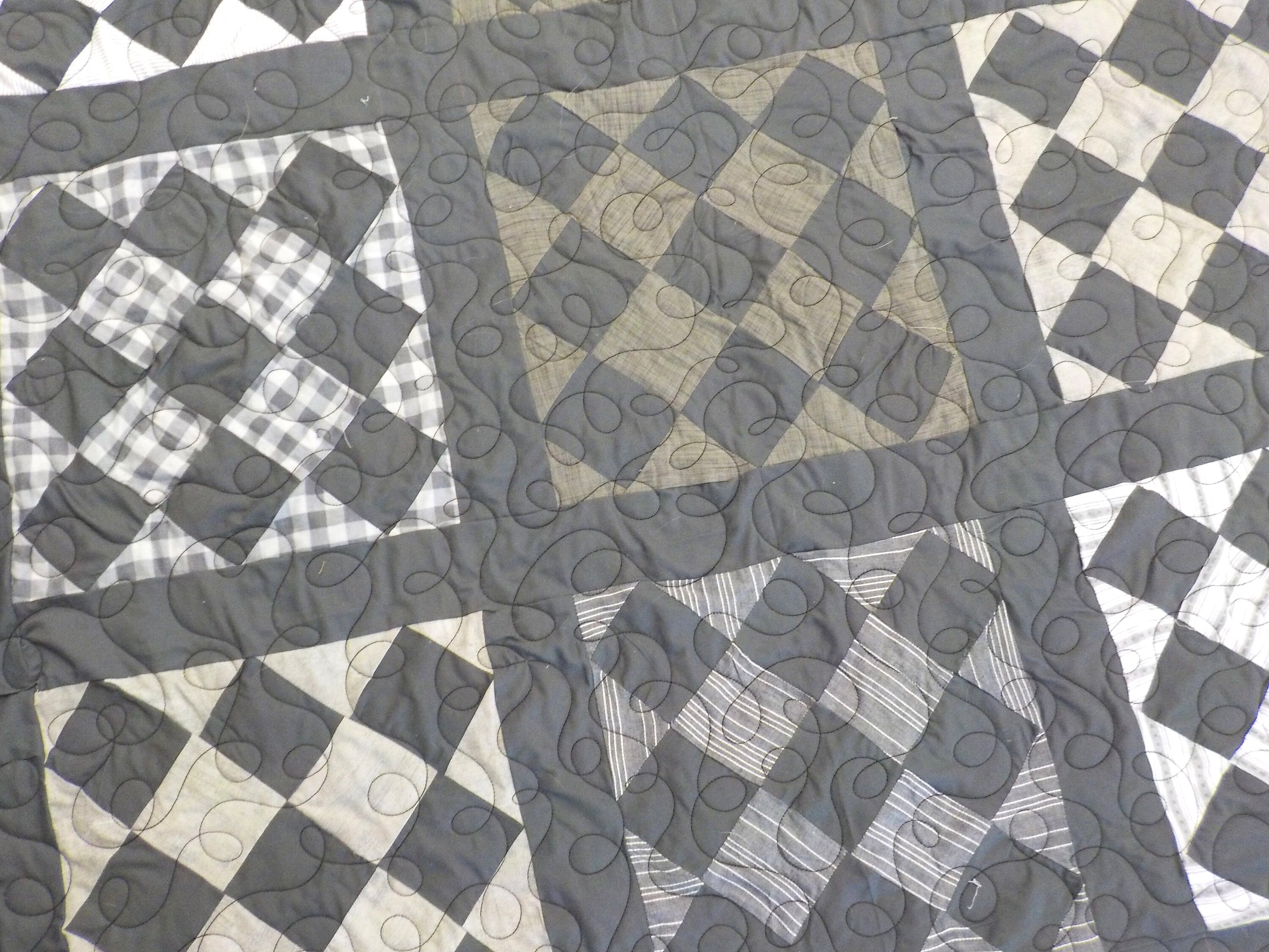 Flapjacks in Grey quilt kit...pattern designed by Mickey Zimmer for