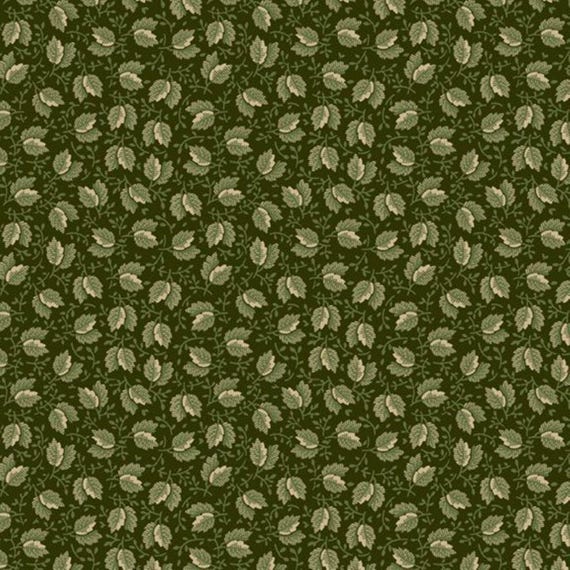 Canton Quilting Circle...R331798D-GREEN...tossed leaves...Judie Rothermel...Marcus Fabrics