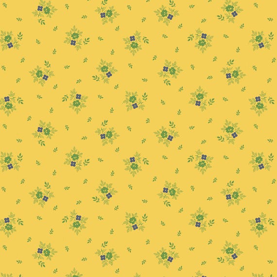 Woof And Warp...Posie...R311133D-YELLOW...Sheryl Johnson...Marcus Fabrics
