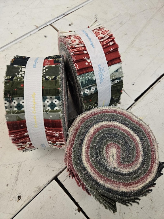 Christmas Is in Town...Rolie Polie...Sandy Gervais...Riley Blake Designs...2 1/2 inch strips