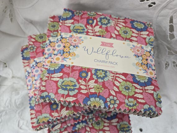Wallflower...Charm Pack...a Tilda Collection...Tone Finnanger...5 inch squares