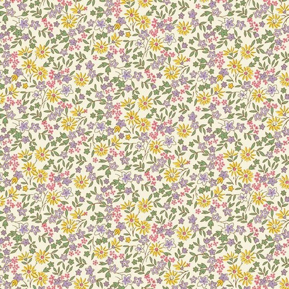 Aunt Grace Calicos R350679-PURPLE Garden by Judie Rothermel for Marcus Fabrics