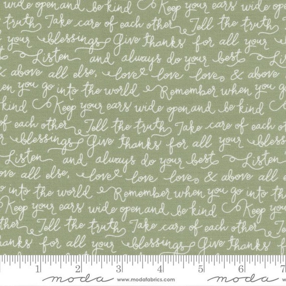 Country Rose Sage 5172 14 by Lella Boutique for Moda Fabrics