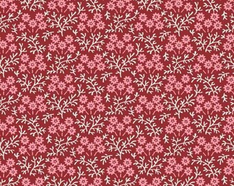 Birdsong Trailing Flowervine Red 10654M-R by Jera Brandvig of Quilting in the Rain for Maywood Studios