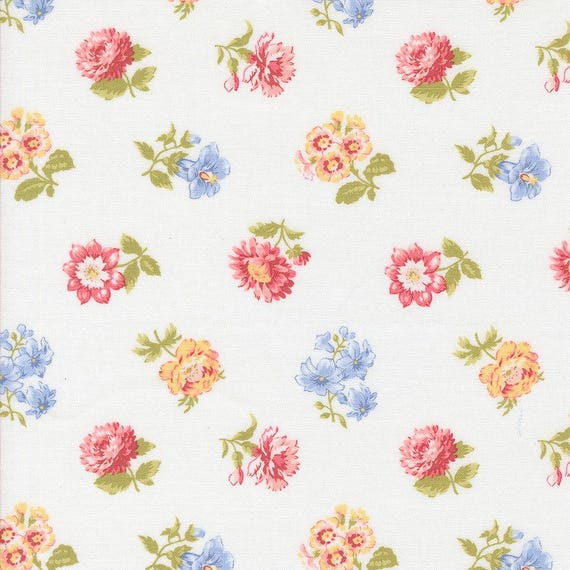 Memory Lane...Off White 18781 11...Brenda Riddle of Acorn Quilt Company...Moda Fabrics