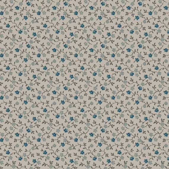 Midnight Bloom....MAS11264-E...Cream...Little Flowers...Maywood Studio