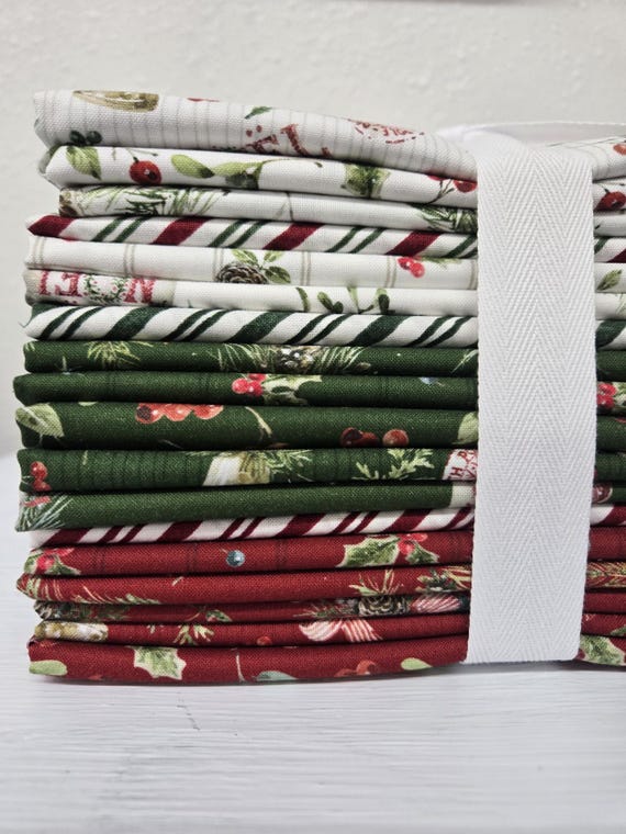 Holiday Spirit...HALF Yard Bundle...Lisa Audit...Riley Blake Designs...18 prints