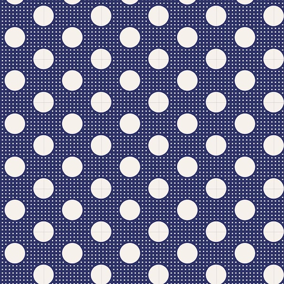 Tilda Medium Dots Night Blue...a Tilda Basic designed by Tone Finnanger