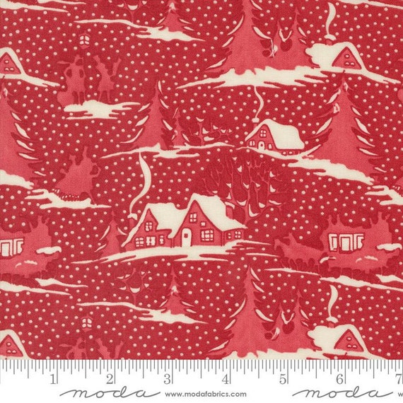 A Christmas Carol...Crimson 44351 13...3 Sisters...Moda Fabrics