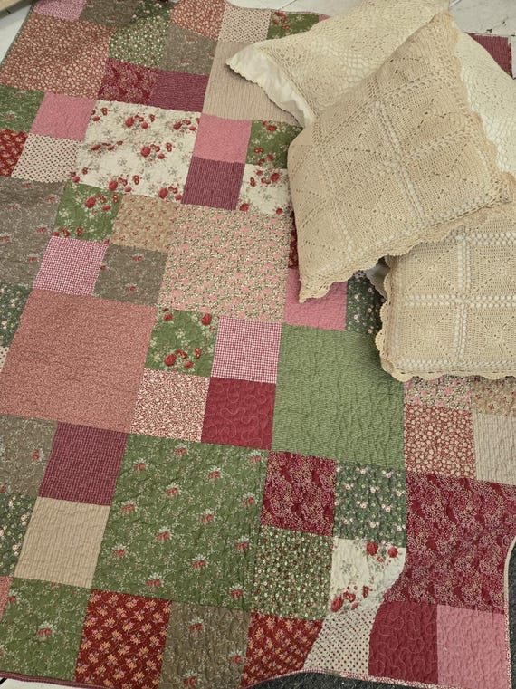 Christmas at the Cottage Quilt Kit...designer Mickey Zimmer of Sweetwater Cotton Shoppe...Tilda Christmas collections