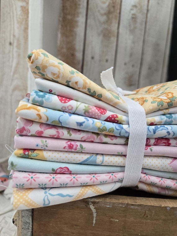 Rosy Cheeks...FQ Bundle...Lori Woods...Poppie Cotton...10 prints
