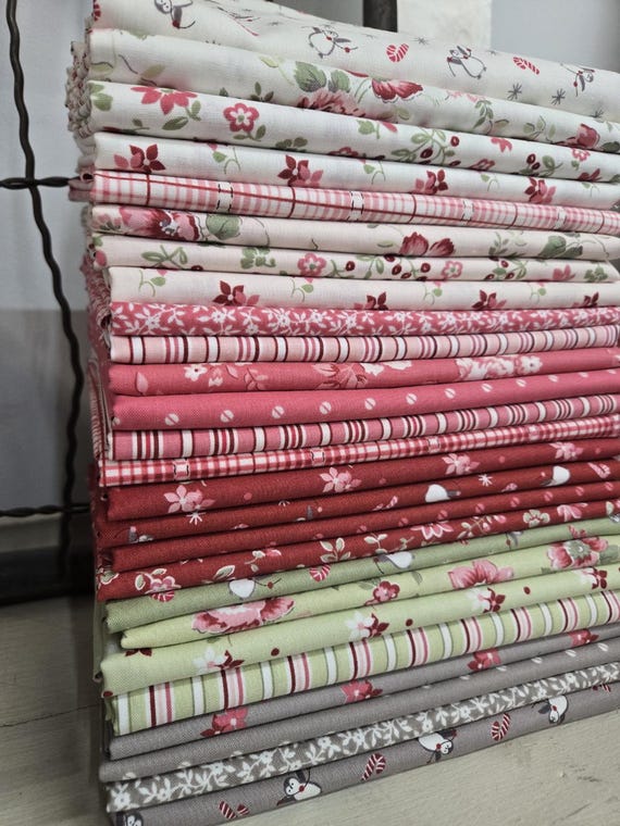 A Very Sweet Christmas...HALF Yard bundle...Anne Sutton/Bunny Hill Designs...Moda Fabrics...26 prints