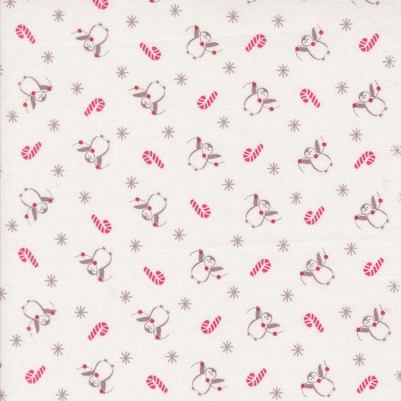 A Very Sweet Christmas...3062 11 Snow...Anne Sutton/Bunny Hill Designs...Moda Fabrics